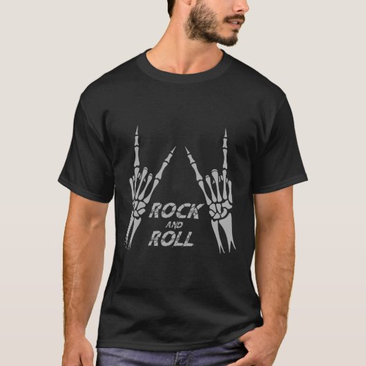 T-shirt Rock On Band Tee - shirts For Women Rock And Roll (Devant)