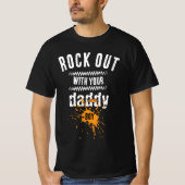 T-shirt Rock Out Avec Papa (Devant)