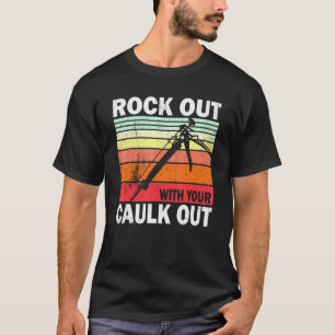 T-shirt Rock Out Avec Votre Travailleur De Construction Ca