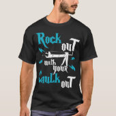 T-shirt Rock Out With Your Caulk Out Funny rainbow anniver (Devant)