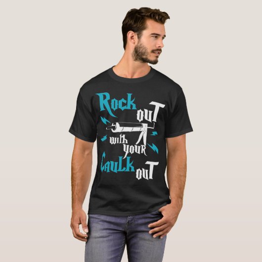 T-shirt Rock Out With Your Caulk Out Funny rainbow anniver (Devant entier)