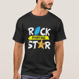 T-shirt Rock Peinture Star I Peinture Pierres Peinture Pie