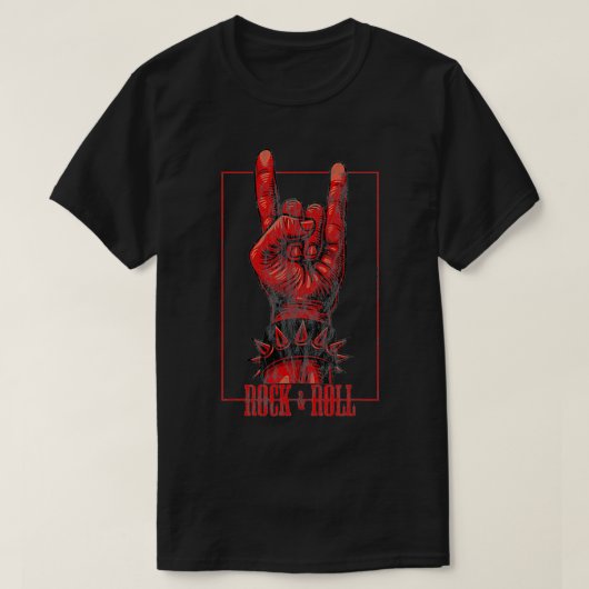 T-shirt Rock & Roll Devil's Salute Rocker Concert (Design devant)