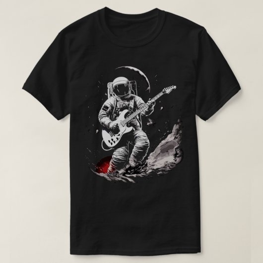T-shirt Rock Roll Music Concert Festival Astronaut Space G (Design devant)