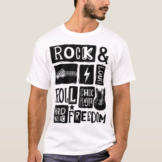 T-shirt Rock & Roll Music Plaisir de l'amoureux (Devant)