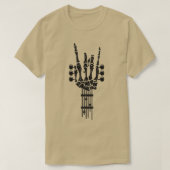 T-shirt Rock & Roll Skeleton Design Guitar Music Lover (Design devant)