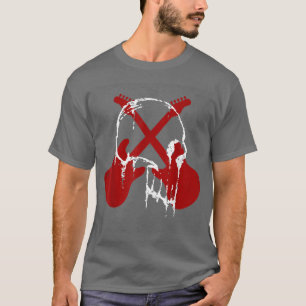 T-shirt Rock & Roll Skeleton Guitare Player Skull Music Lo