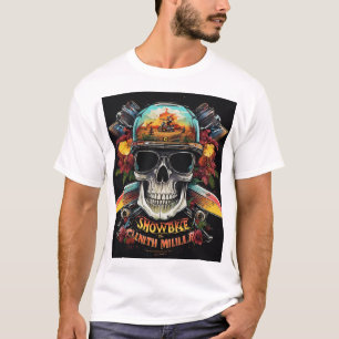 T-Shirt Rock & Roll Skull Festival Guitare élect