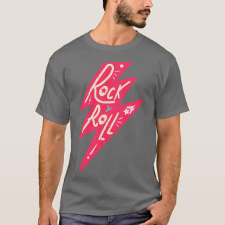 T-shirt Rock Roll vintage Retro Music Badge