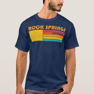 T-shirt Rock Springs Wyoming Souvenir Vintage désorganisé