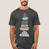 T-shirt Rock Stacking Rock Stacker Cairn Randonnée Don (Devant)