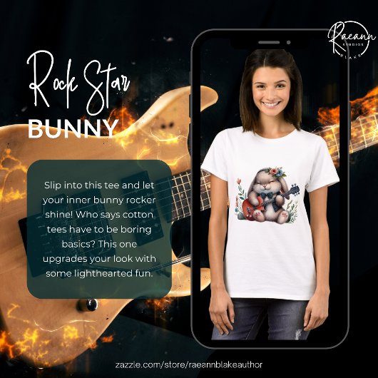T-Shirt Rock Star Bunny