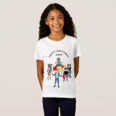 T-Shirt Rock Star Girl Band Anniversaire (Devant entier)