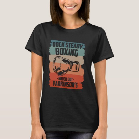 T-shirt Rock Steady Boxing Frapper l'inspiration de Parkin (Devant)