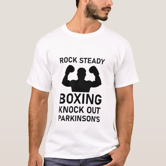 T-shirt Rock Steady Boxing Knock out Parkinson's (Devant)
