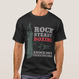 T-shirt Rock Steady Boxing Knock out Parkinsons Boxe 