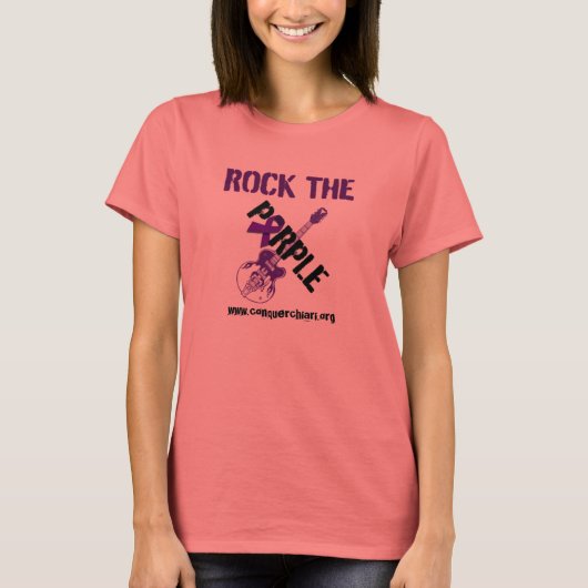 T-shirt Rock the Purple - Chiari (Devant)