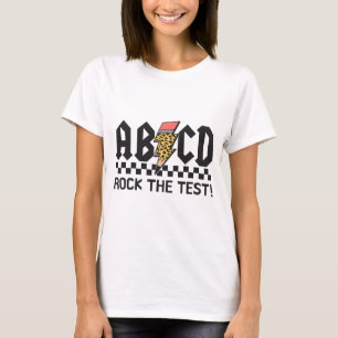 T-shirt Rock The Test Abcd Test Day Enseignants Garçons Fi