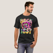 T-shirt Rock The Test Day Retro Hippie Motivationa (Devant entier)