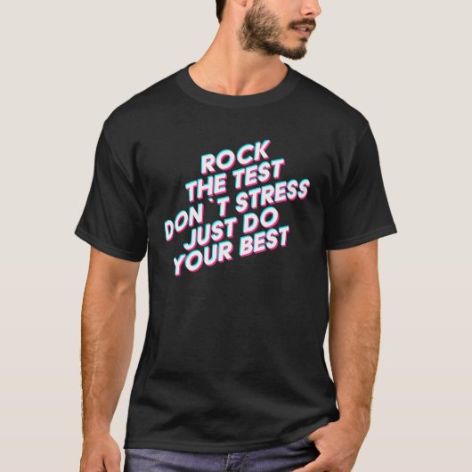 T-shirt Rock The Test - Enseignant 1 (Devant)