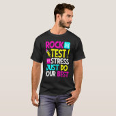 T-shirt Rock The Test Enseignant Test Jour Test Enseignant (Devant entier)