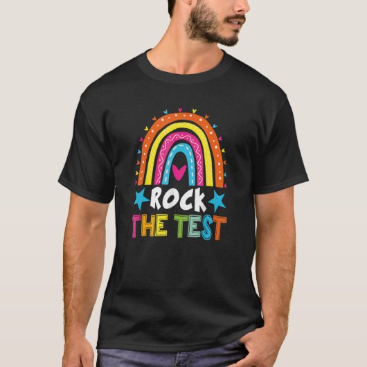 T-shirt Rock The Test Enseignant Test Jour Test Enseignant (Devant)
