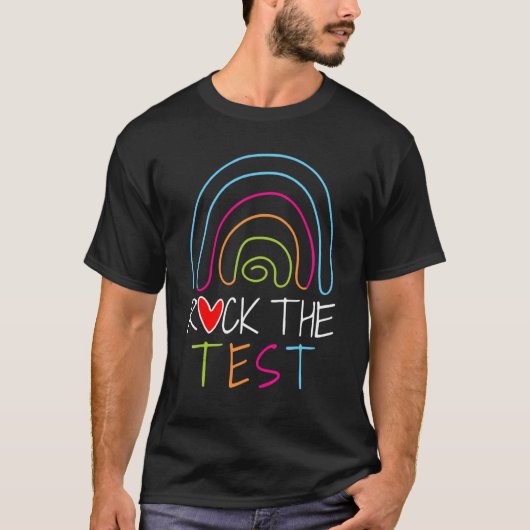 T-shirt Rock The Test Enseignant Test Jour Test Enseignant (Devant)