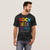 T-shirt Rock The Test Enseignant Test Jour Test Enseignant (Devant entier)