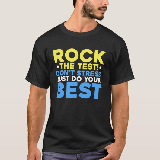 T-shirt Rock The Test Enseignant Test Jour Test Enseignant (Devant)