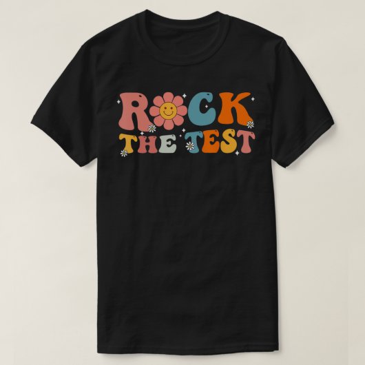 T-shirt Rock The Test Enseignant Test Jour Test Enseignant (Design devant)