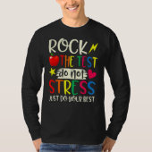T-shirt Rock The Test Enseignant Test Jour Test Étudiants  (Devant)