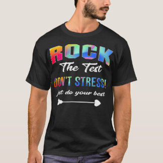 T-shirt Rock The Test Funny School Professeur Plaisanterie