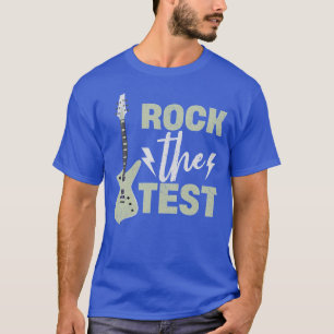 T-shirt Rock The Test Guitar Vintage Drôle Test Jour Tea