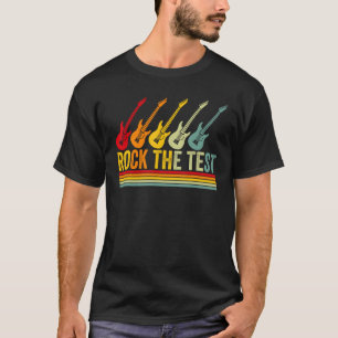 T-shirt Rock The Test Guitare Enseignant Jour de test