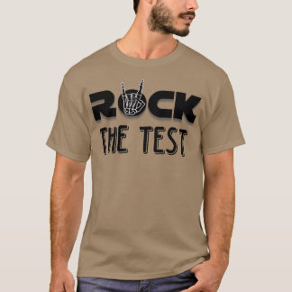 T-shirt Rock The Test squelette main crayon Test Jour 