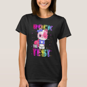 T-shirt Rock The Test Teacher Jour Test Test Day Jour Rain