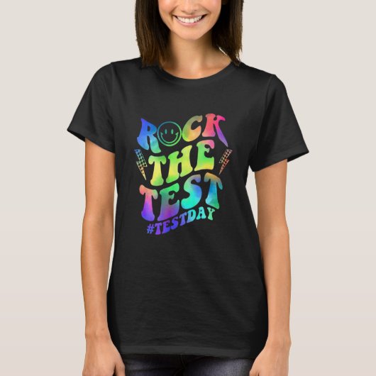 T-shirt Rock The Test Teacher Test Day Test Test Day Funny (Devant)