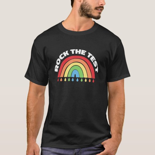 T-shirt Rock The Test Teacher Test Test Jour de test Dabbi (Devant)