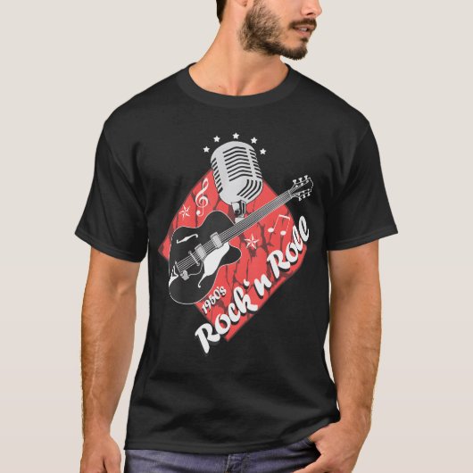 T-shirt Rockabilly Guitar Rock N Roll Psychobilly (Devant)