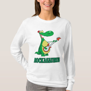 T-shirt rockasaurus rock n roll dinosaur dino