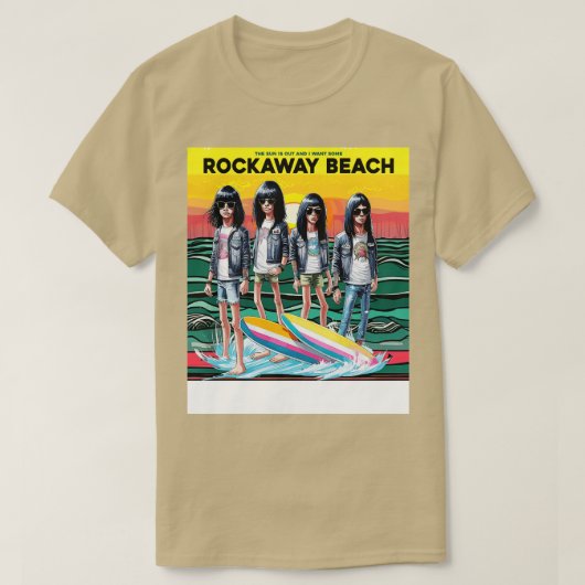 T-shirt Rockaway Beach Punk (Design devant)