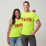 T-shirt rockdad<br><div class="desc">Un logo fun à base de roche pour les nouveaux papes qui vous amogourtent tous. Comme cool allez-vous chercher à pousser le buggy rocking jusqu'aux autres papas portant cette chemise vous traitez.</div>