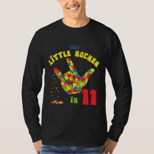 T-shirt Rocker Age 11 ans Né Puzzle Sensibilisation sur l'