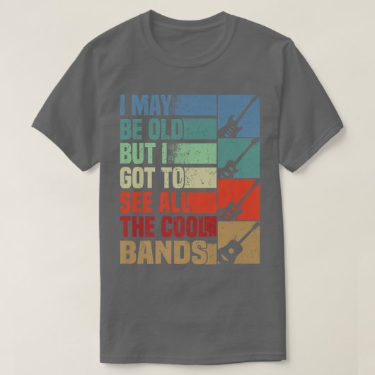 T-shirt Rocker and Guitar Lover got to see (Design devant)