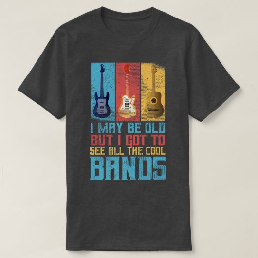 T-shirt Rocker and Guitar Lover got to see (Design devant)