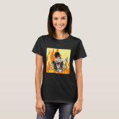 T-shirt Rocker avec feu et flammes Burnout (Devant entier)