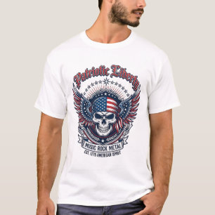 T-shirt Rocker Bandana Patriotique Vieille Gloire Musique