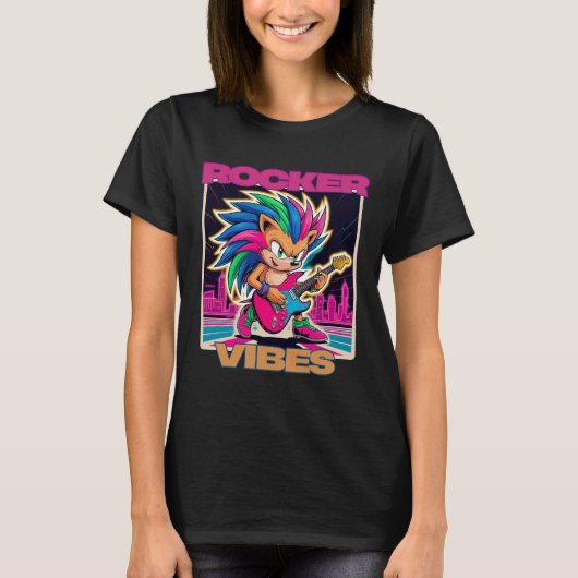 T-shirt Rocker Hedgehog (Devant)