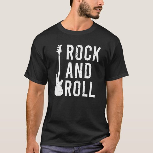 T-shirt Rocker Rock and Roll (Devant)