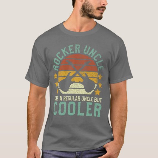 T-shirt Rocker Uncle Funny Guitarist Rock and Roll Fan Gui (Devant)